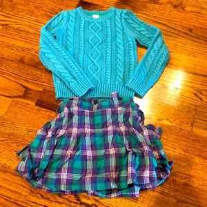 Boden sweater ruffle skirt set 9 10